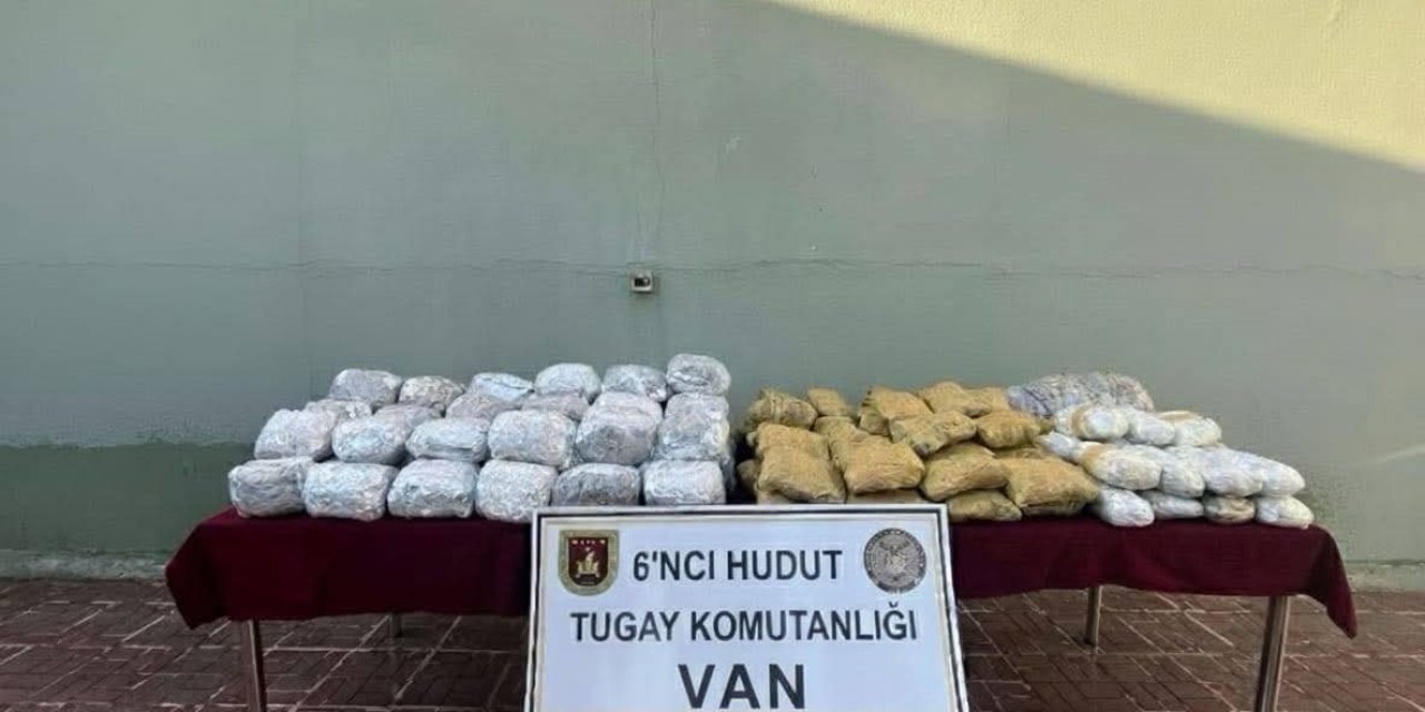 Van sınır hattında 109 kilogram uyuşturucu ele geçirildi