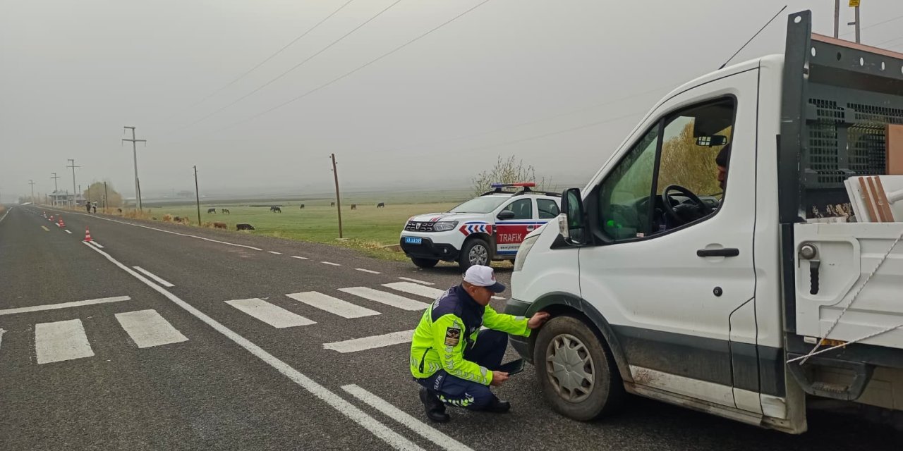 Bulanık’ta kış lastiği denetimi yapıldı