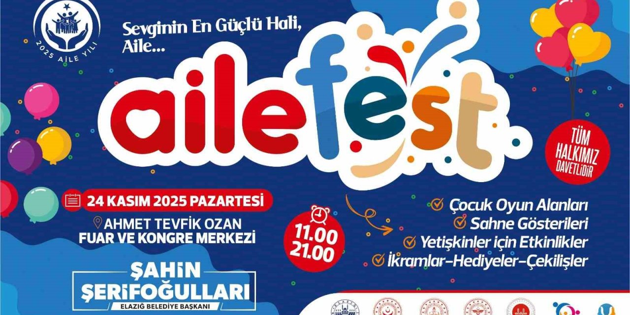 Elazığ’da ‘Aile Festivali’ düzenlenecek