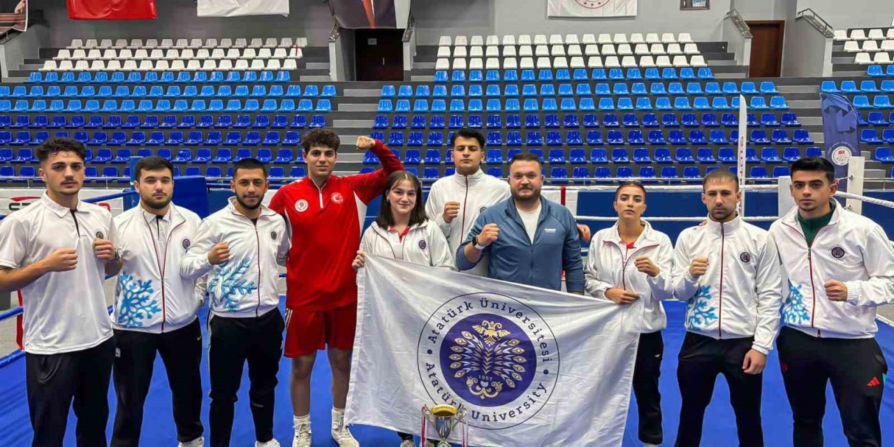 Atatürk Üniversitesi boks takımı, Türkiye şampiyonasından madalyalarla döndü