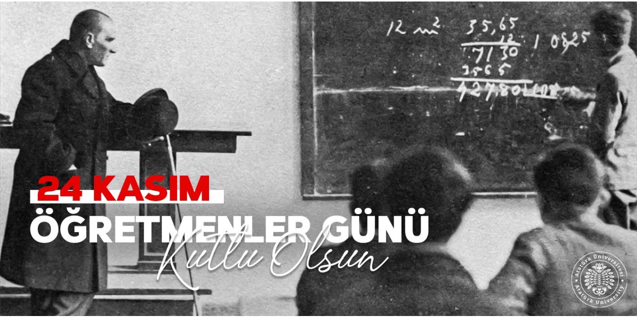 Rektör Hacımüftüoğlu; "24 Kasım Öğretmenler Günü kutlu olsun"
