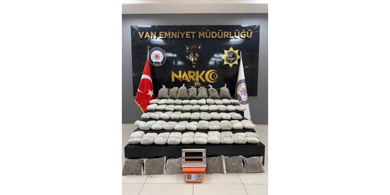 Van’da 134 kilo uyuşturucu ele geçirildi