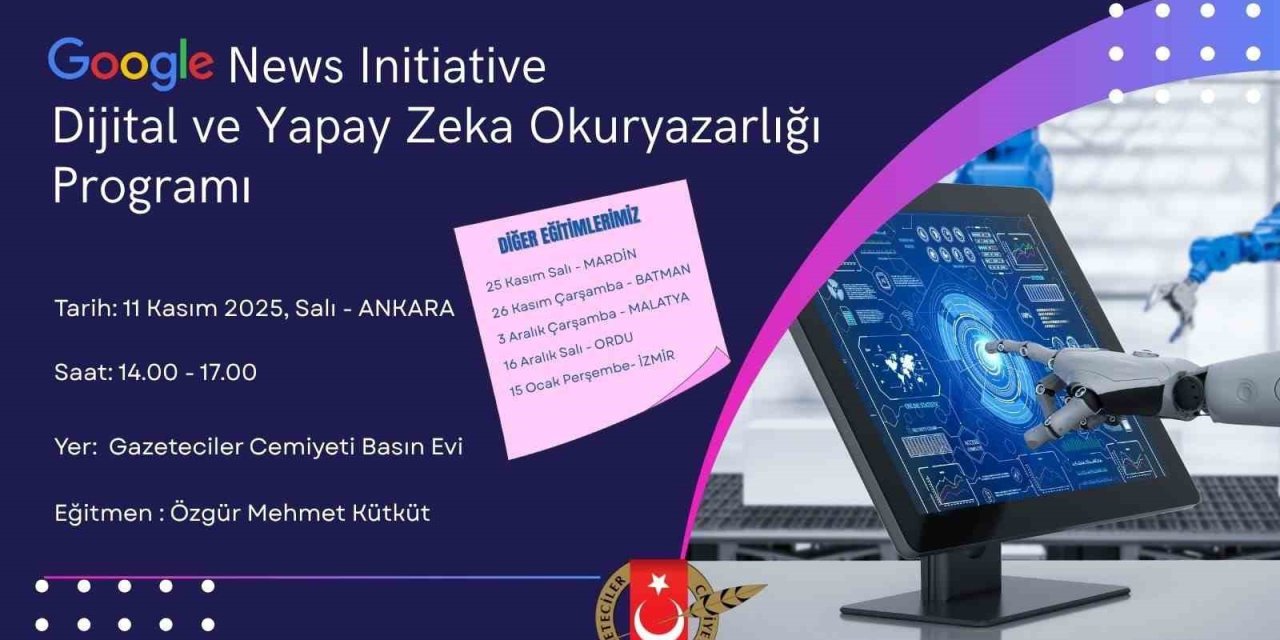 Google, Malatya’da yapay zeka eğitimi verecek