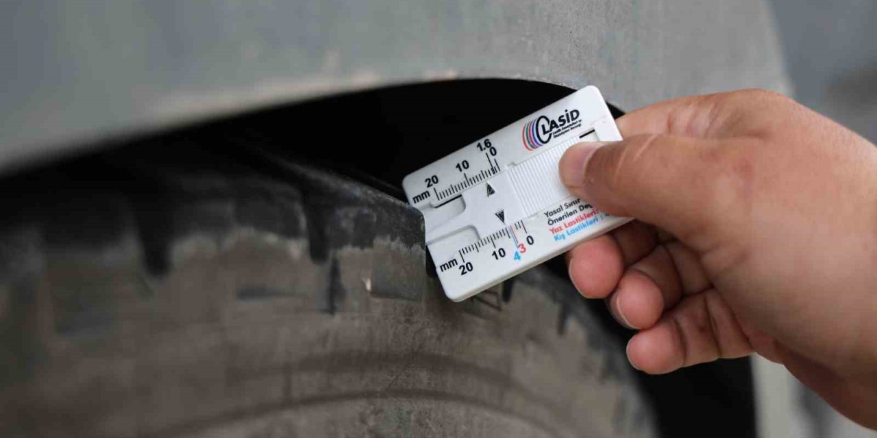 Kış lastiği takmayan sürücülere 5 bin 856 lira ceza