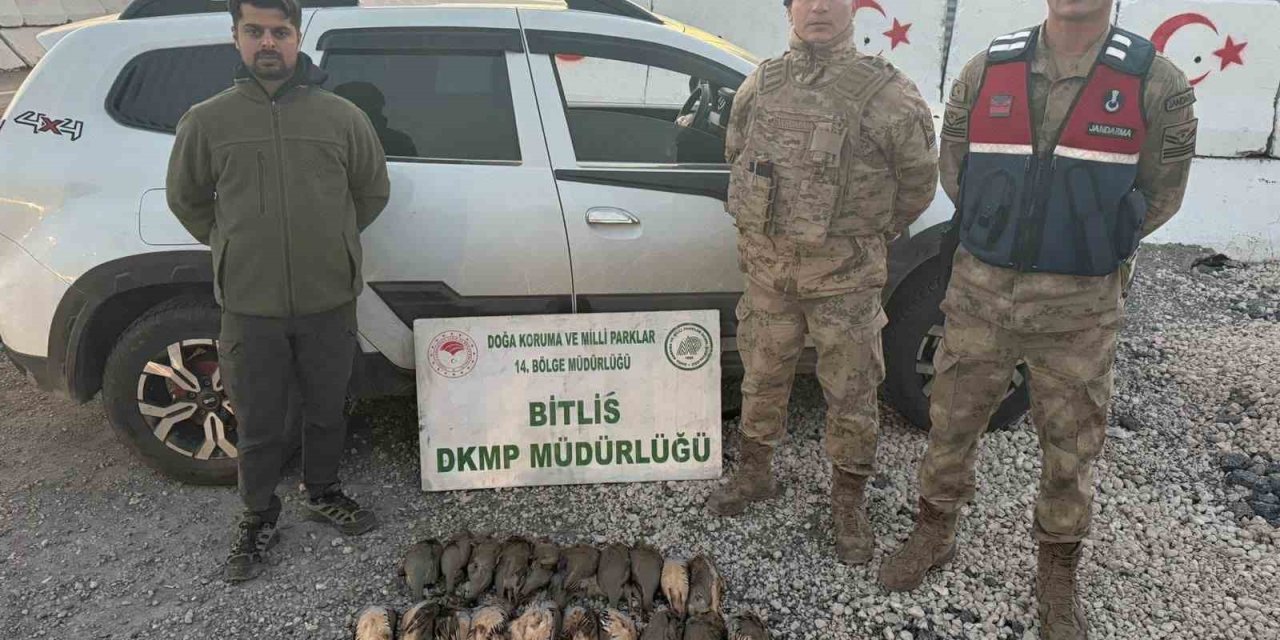 Bitlis’te kota aşımı yapan 5 avcıya 63 bin 680 lira ceza