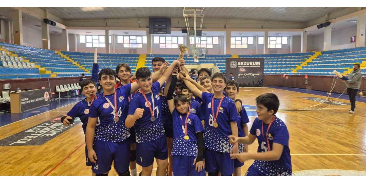 Aşkale İbrahim Polat Ortaokulu il müsabakalarında ikincilik elde etti