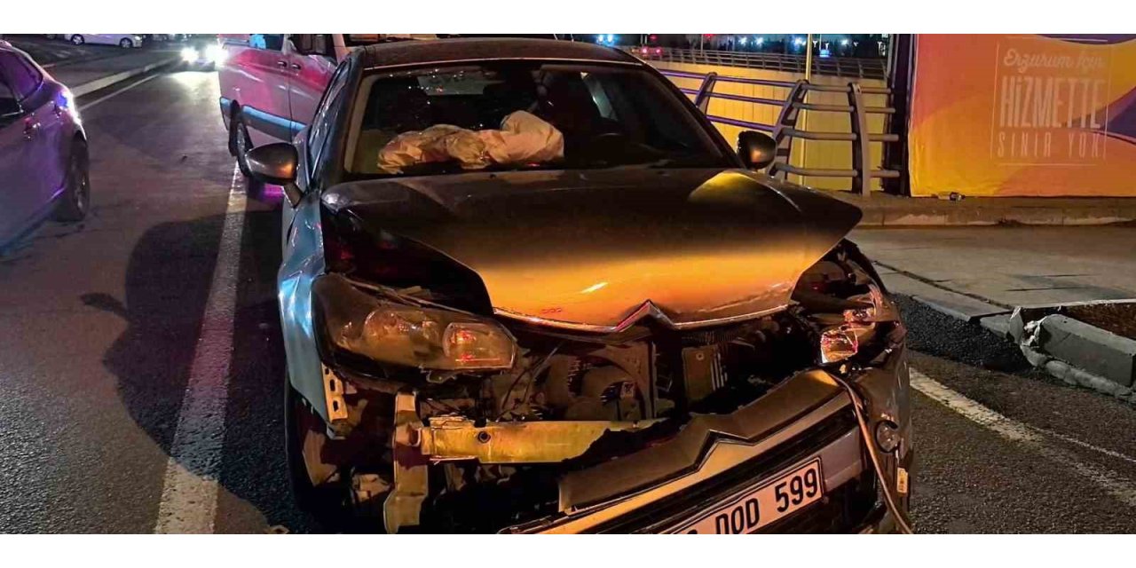 Şehir hastanesi kavşağında zincirleme kaza