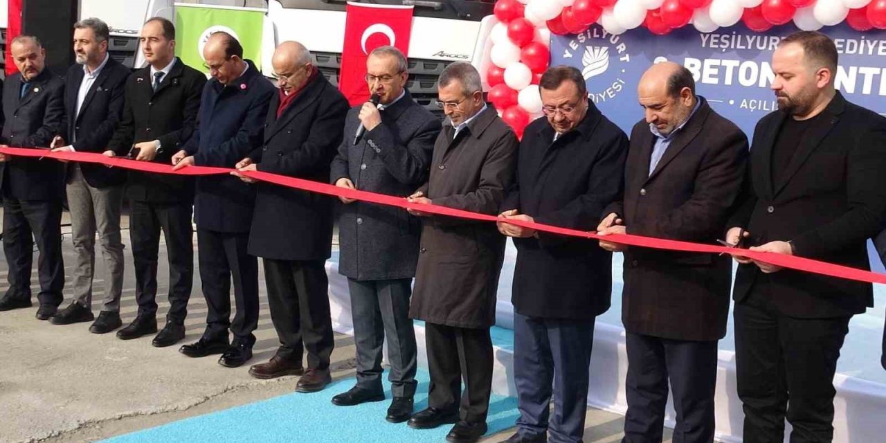 Malatya’da 70 milyon TL’lik beton santrali hizmete açıldı