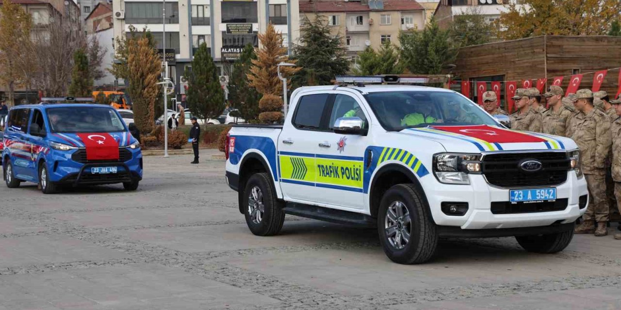 Elazığ’da emniyet ve jandarmaya 84 yeni araç