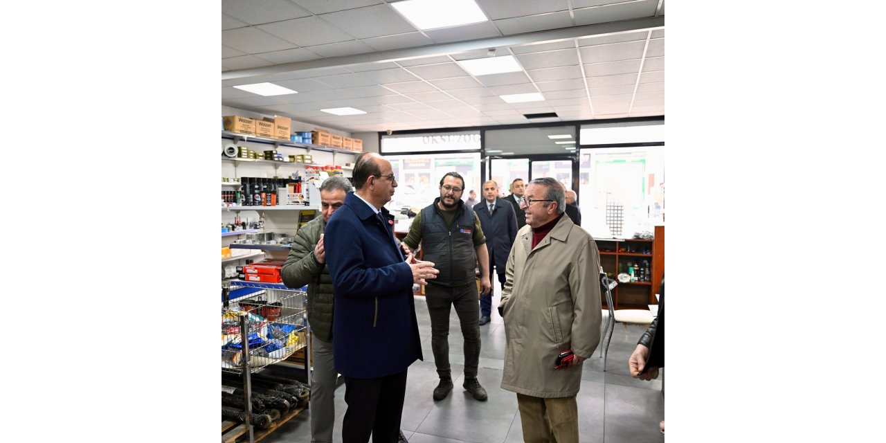 Başkan Geçit, ÖZSAN Sanayi Sitesi esnafının taleplerini dinledi