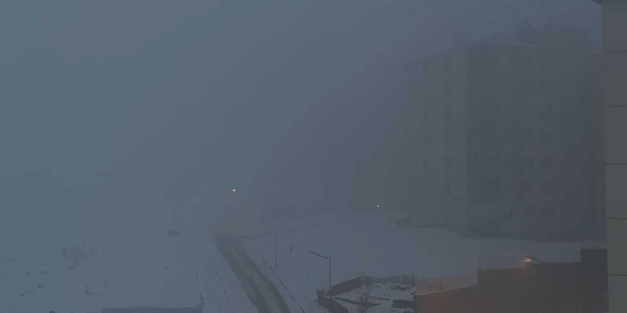 Yüksekova’da yoğun sis hayatı felç etti