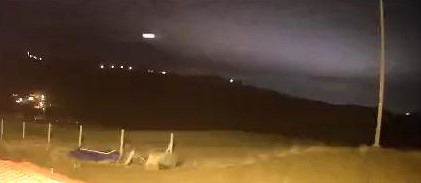 Elazığ’da meteorun düşme anı kameralara yansıdı