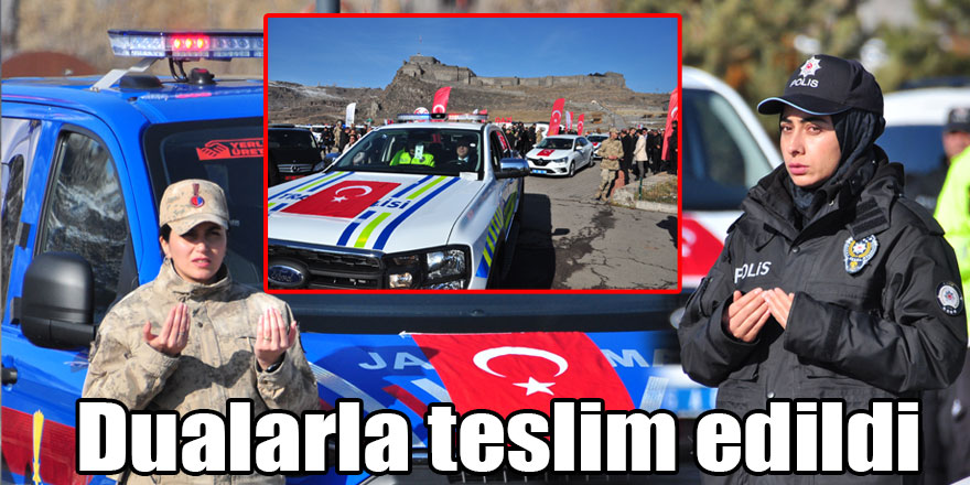 Kars'ta güvenlik güçlerine 60 yeni araç teslim edildi