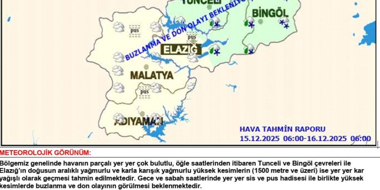 Meteorolojiden uyarı: Yüksek kesimlerde kar bekleniyor