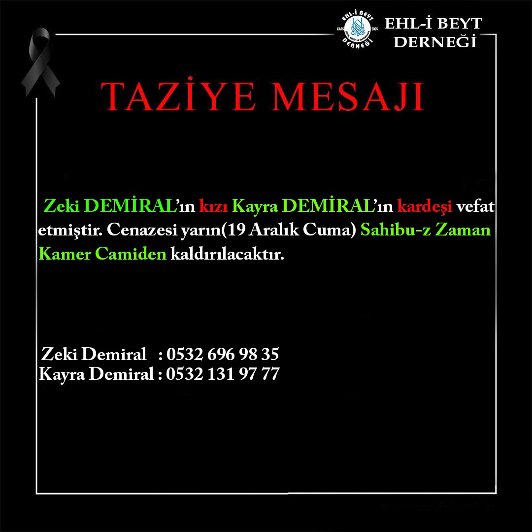 Demiral ailesinin acı günü