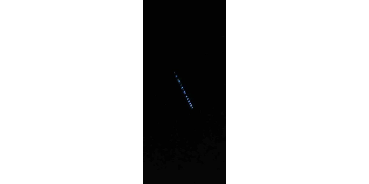 Elon Musk’ın ‘Starlink uydu zinciri’ Erzincan semalarında görüldü