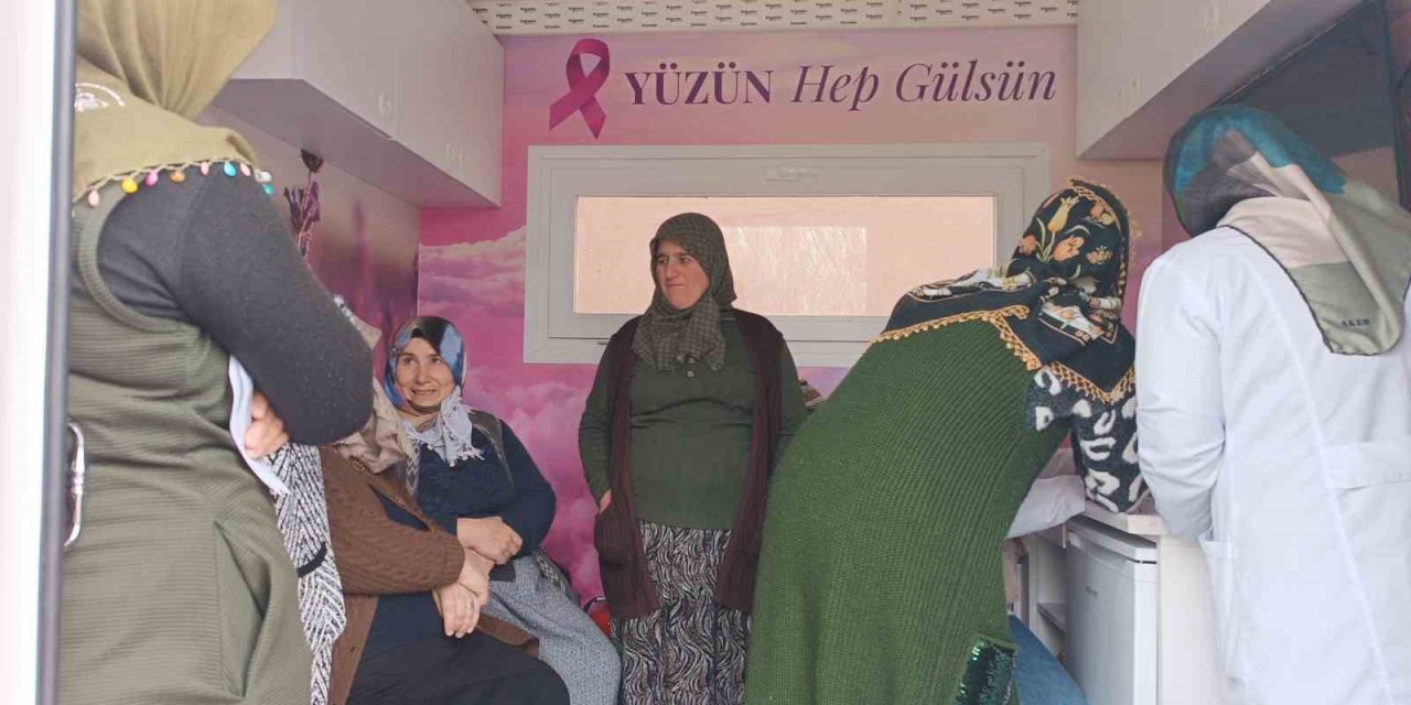 Ağrı’da gezici kanser tarama aracı köy köy dolaşarak kadınlara ücretsiz hizmet sunuyor