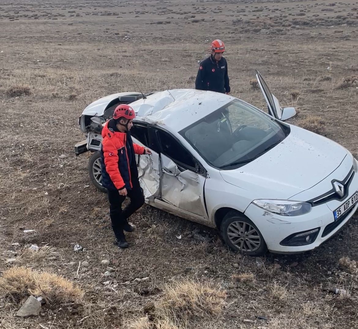 Kars’ta trafik kazası: 1 yaralı