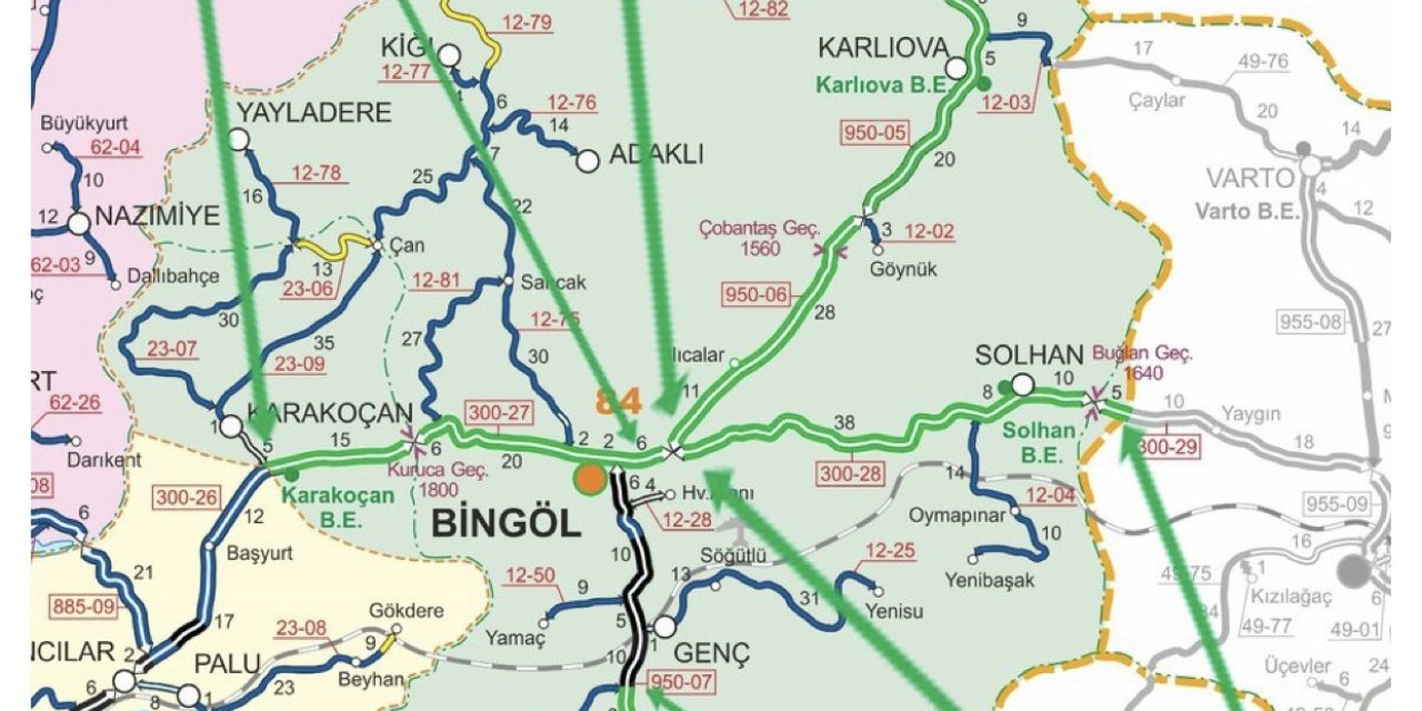 Bingöl’de tır trafiğine kapanan yollar açıldı