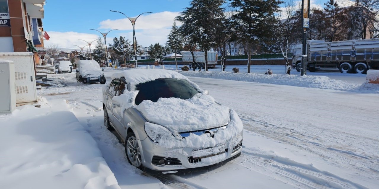 Ahlat’ta kar yağışı: 20 köy yolu ulaşıma kapandı