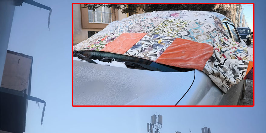 Kars eksi 20’yi gördü, kent buz tuttu