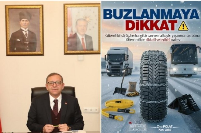 Vali Polat’tan Sürücülere Uyarı: Tedbirsiz Yola Çıkmayın!