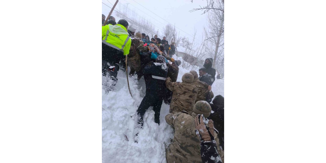 Çatak’ta çığın altında kalan kadın yaşamını yitirdi