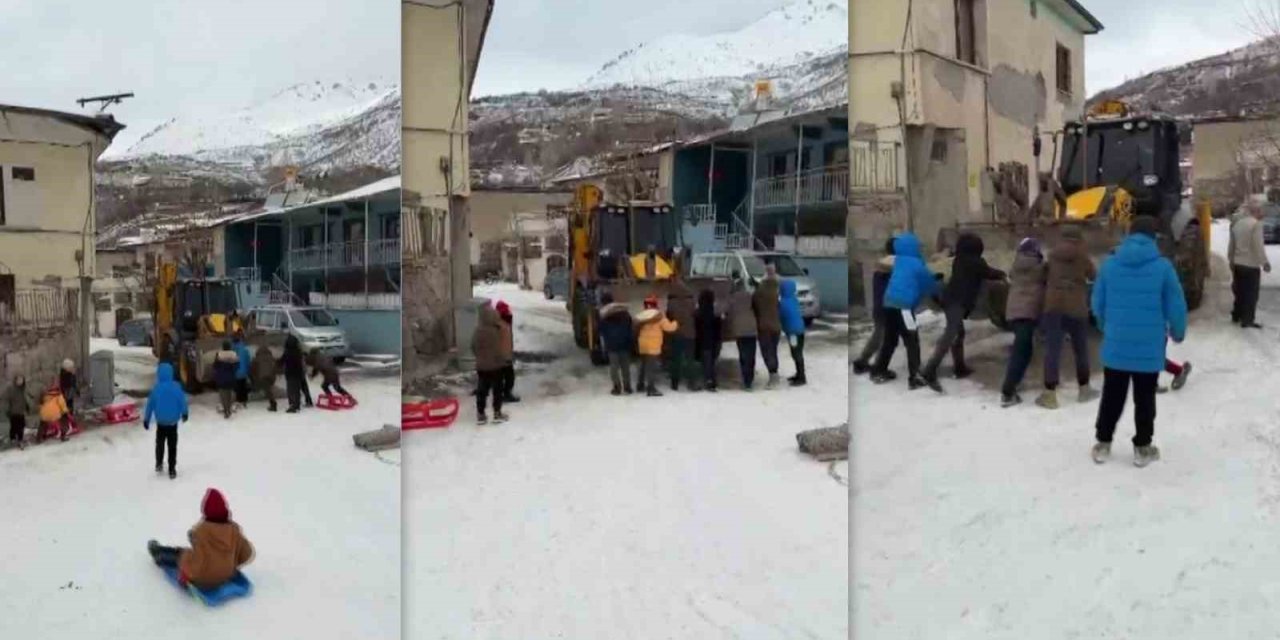 Kızak keyfi yol güvenliğine takıldı