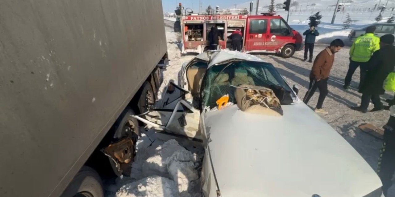 Ağrı’nın Patnos ilçesinde trafik kazası: 1’i ağır 2 yaralı