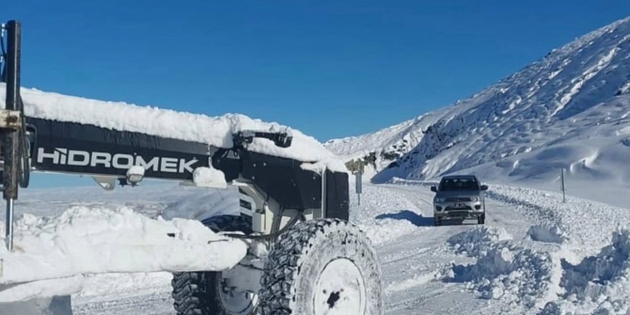 Iğdır’da karla kapanan tüm köy yolları ulaşıma açıldı