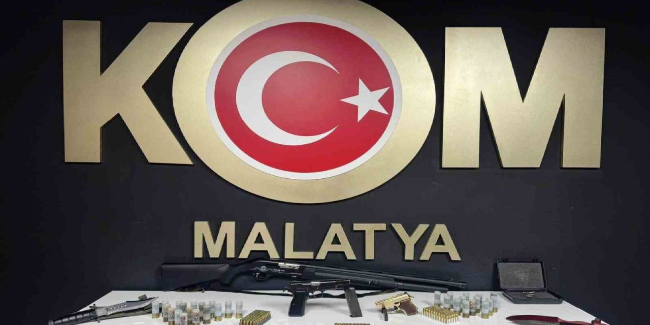 Malatya’da kaçak silah operasyonu: 4 gözaltı