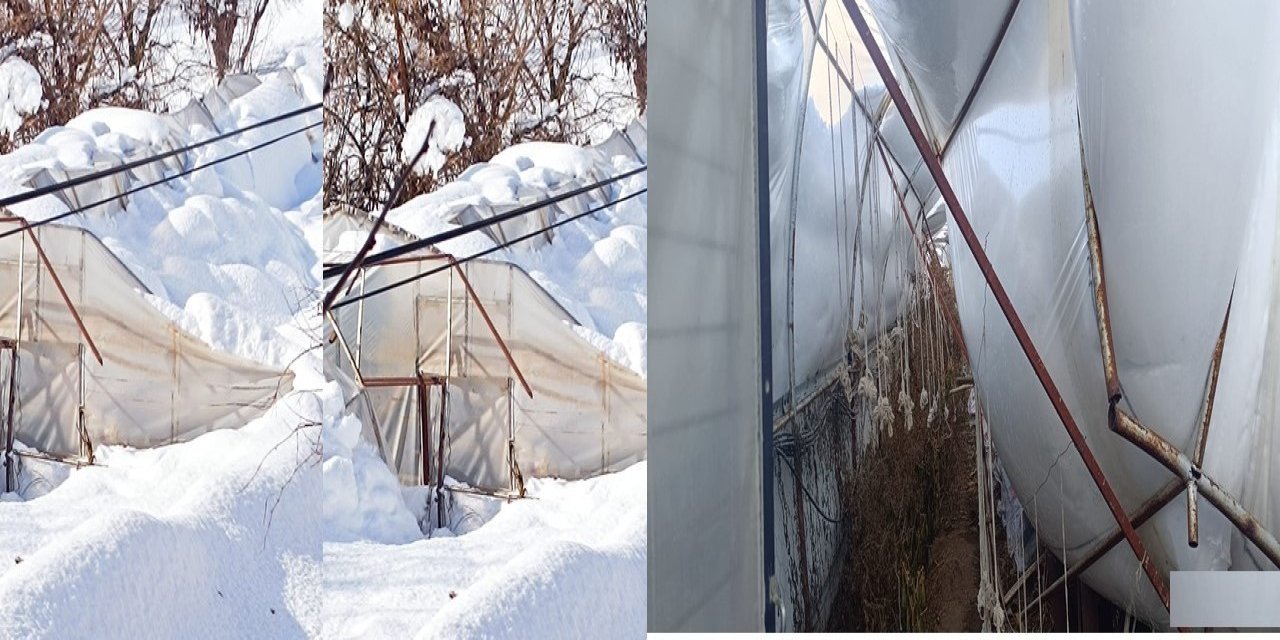 Hakkari’de kar seraları çökertti