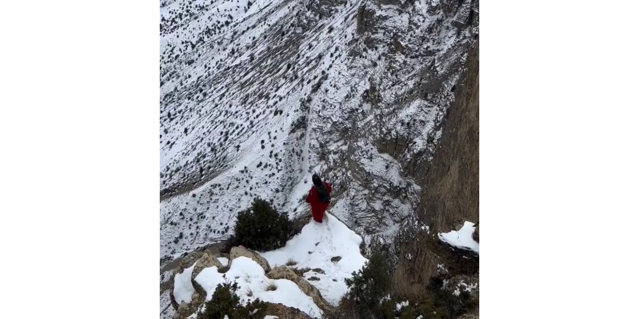 Uzundere semalarında nefes kesen atlayış