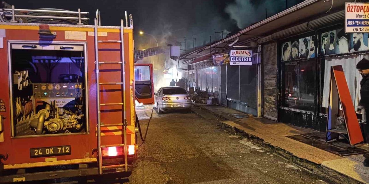 Erzincan’da ekmek fırınında yangın