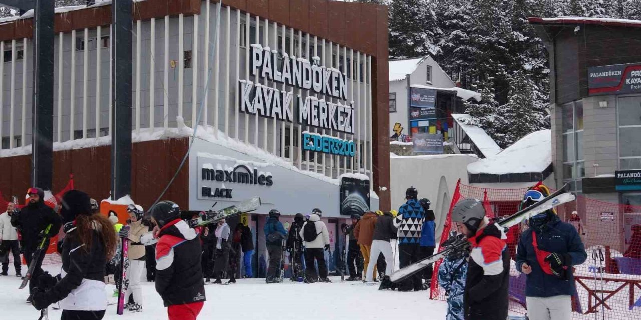 Palandöken’de sömestir tatili yoğunluğu
