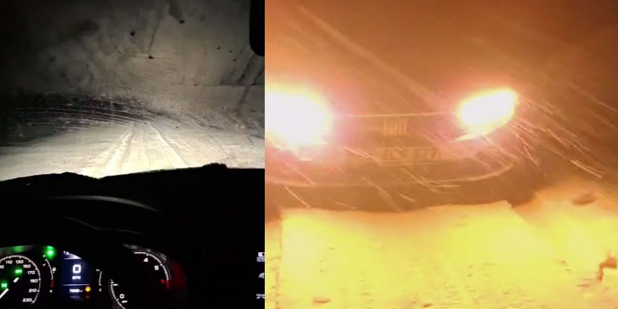 Kars'ta tipi nedeniyle yolda mahsur kalan vatandaşlar yardım bekliyor