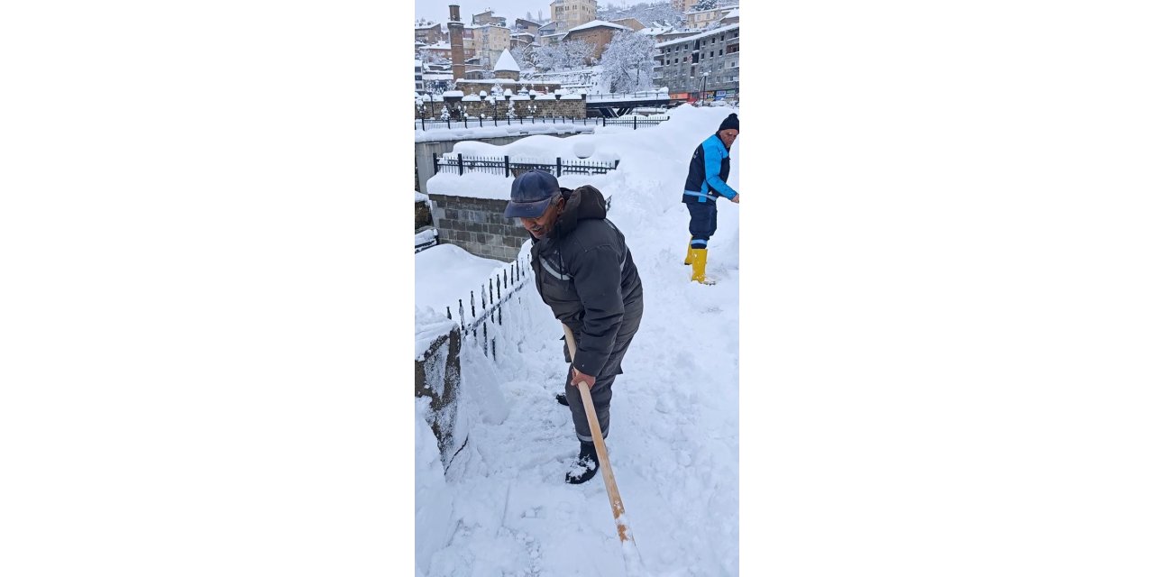 Bitlis’te kar temizliği türkü ile renklendi