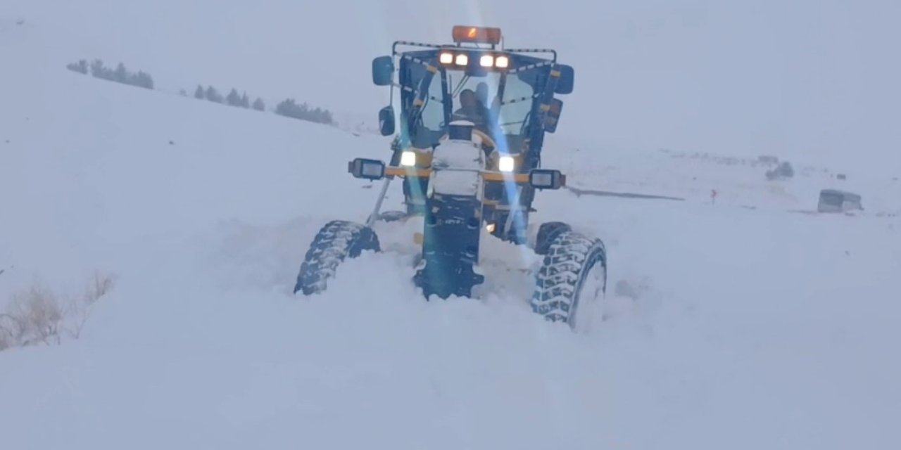 Kars’ta 119 köy yolu ulaşıma kapalı