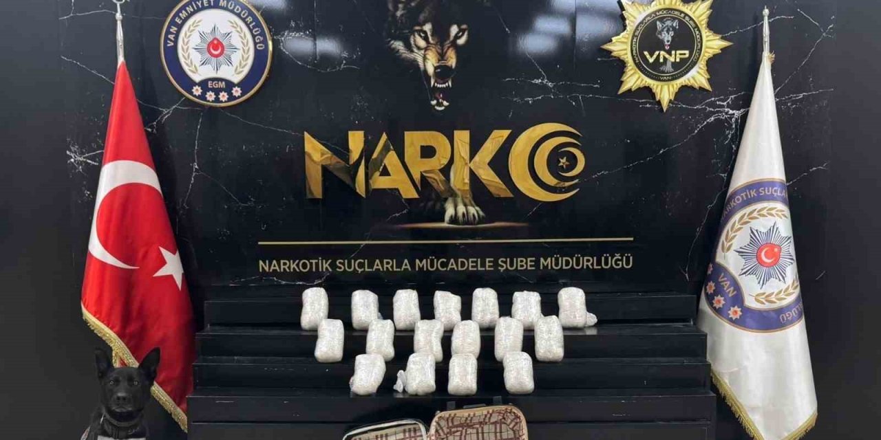 Van’da 22 kilo 540 gram metamfetamin ele geçirildi