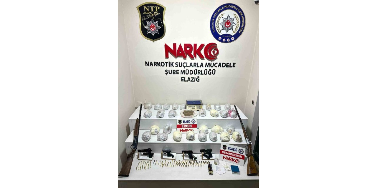 Elazığ’daki uyuşturucu operasyonunda 4 tutuklama
