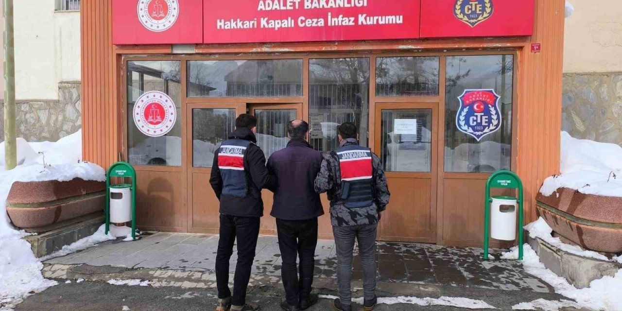 Hakkari’de 9 yıl 9 ay hapis cezası bulunan şahıs yakalandı