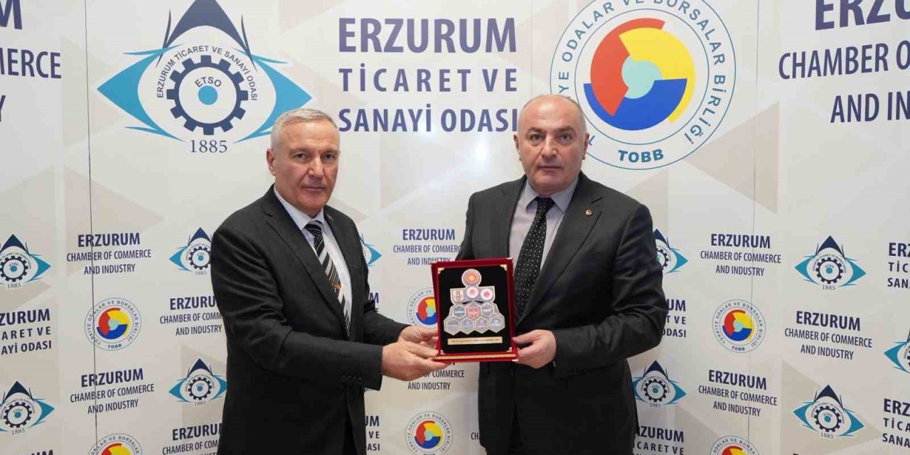 TSKGV temsilcisi Avcı, ETSO Başkanı Özakalın’ı ziyaret etti