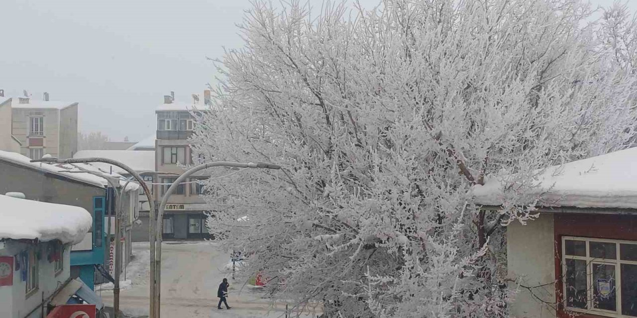 Malazgirt’te dondurucu soğuklar görsel şölene dönüştü