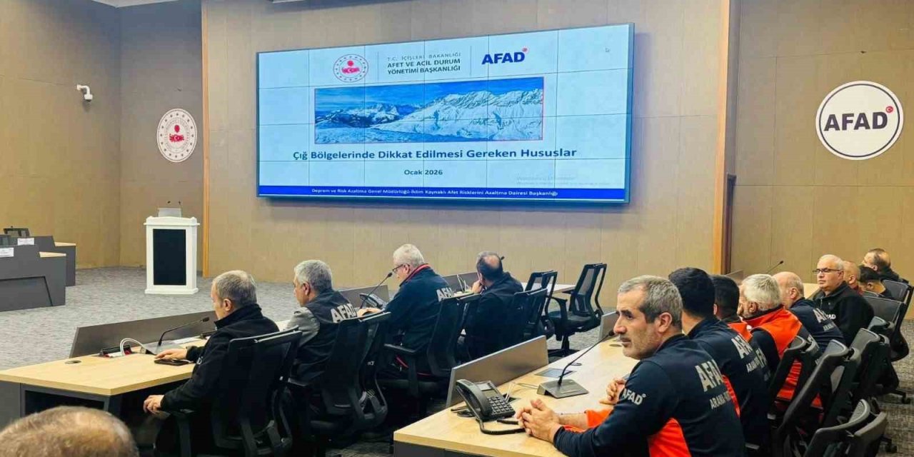 Elazığ’da çığ riskine yönelik değerlendirme toplantısı