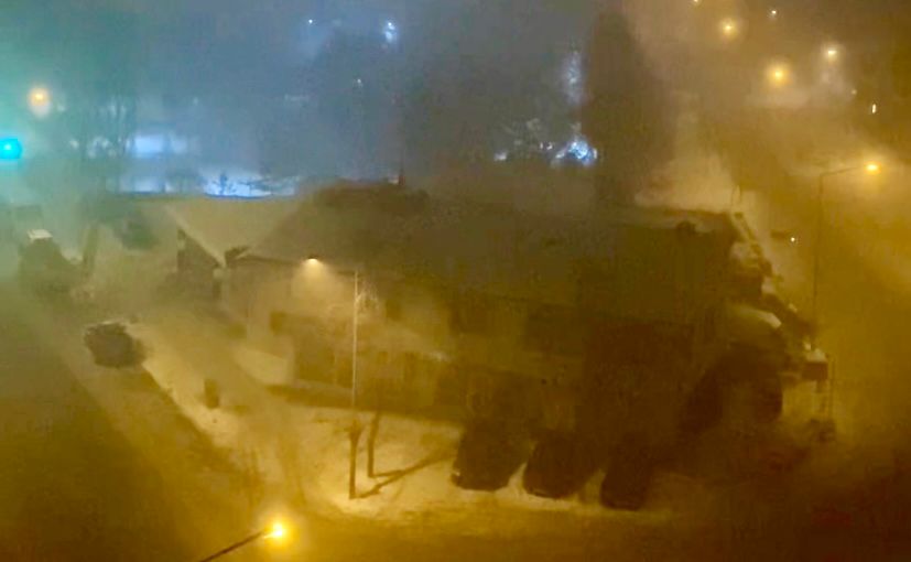 Kars’ta sisli gece