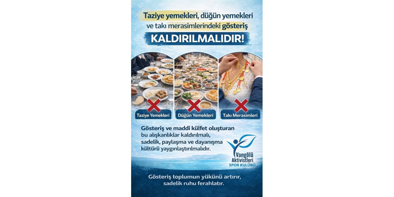 "Vangölü Aktivistleri Derneği: "Acı, sofrayla değil dua ve dayanışmayla paylaşılmalı"