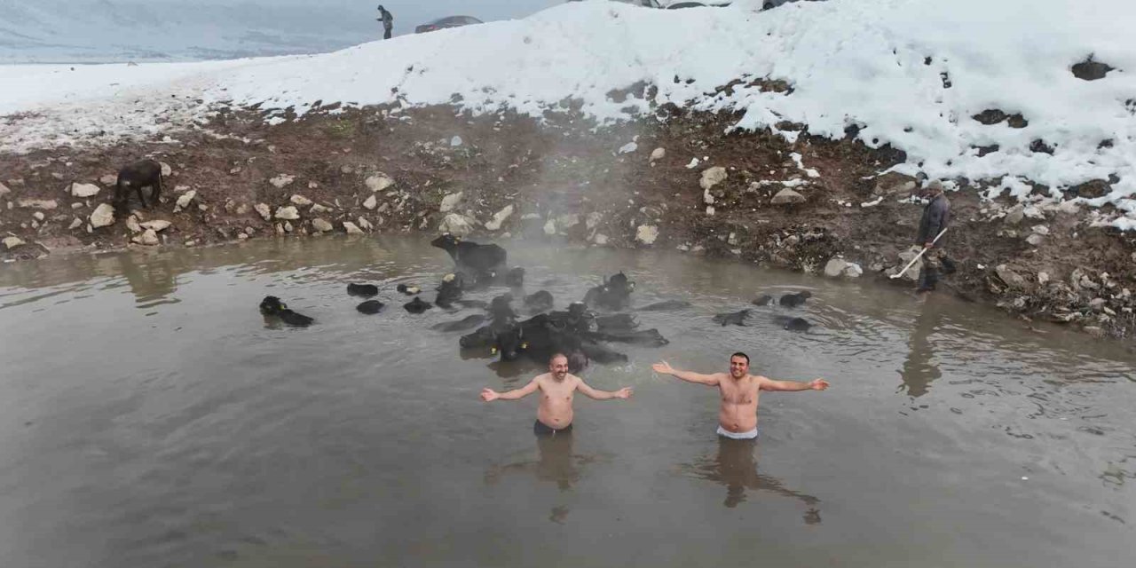 Eksi 25 derecede kaplıca keyfi