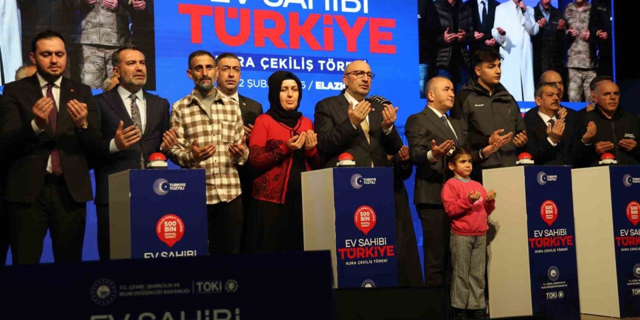 Elazığ’da sosyal konut heyecanı: 3 bin 825 konutun kurası çekildi