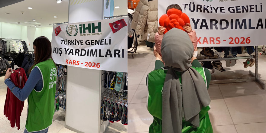 Kars'ta İHH'dan Ramazan öncesi 100 çocuğa giyim, 200 aileye gıda desteği