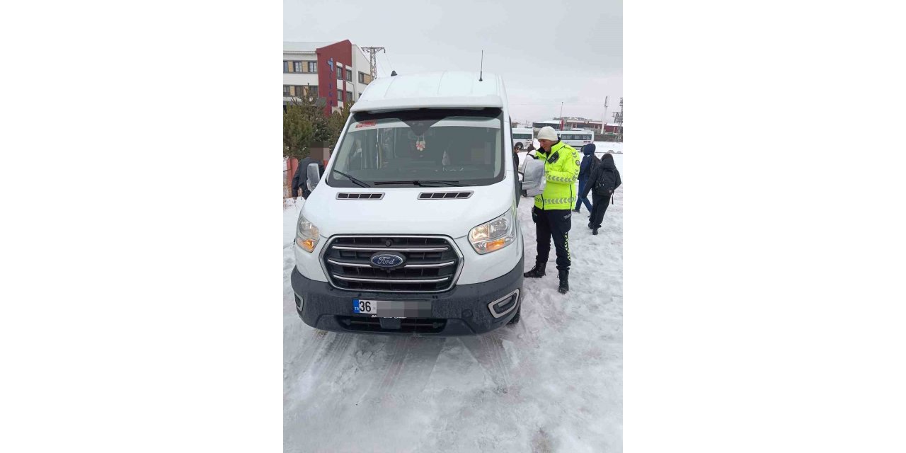 Kars’ta okul servislerine sıkı denetim